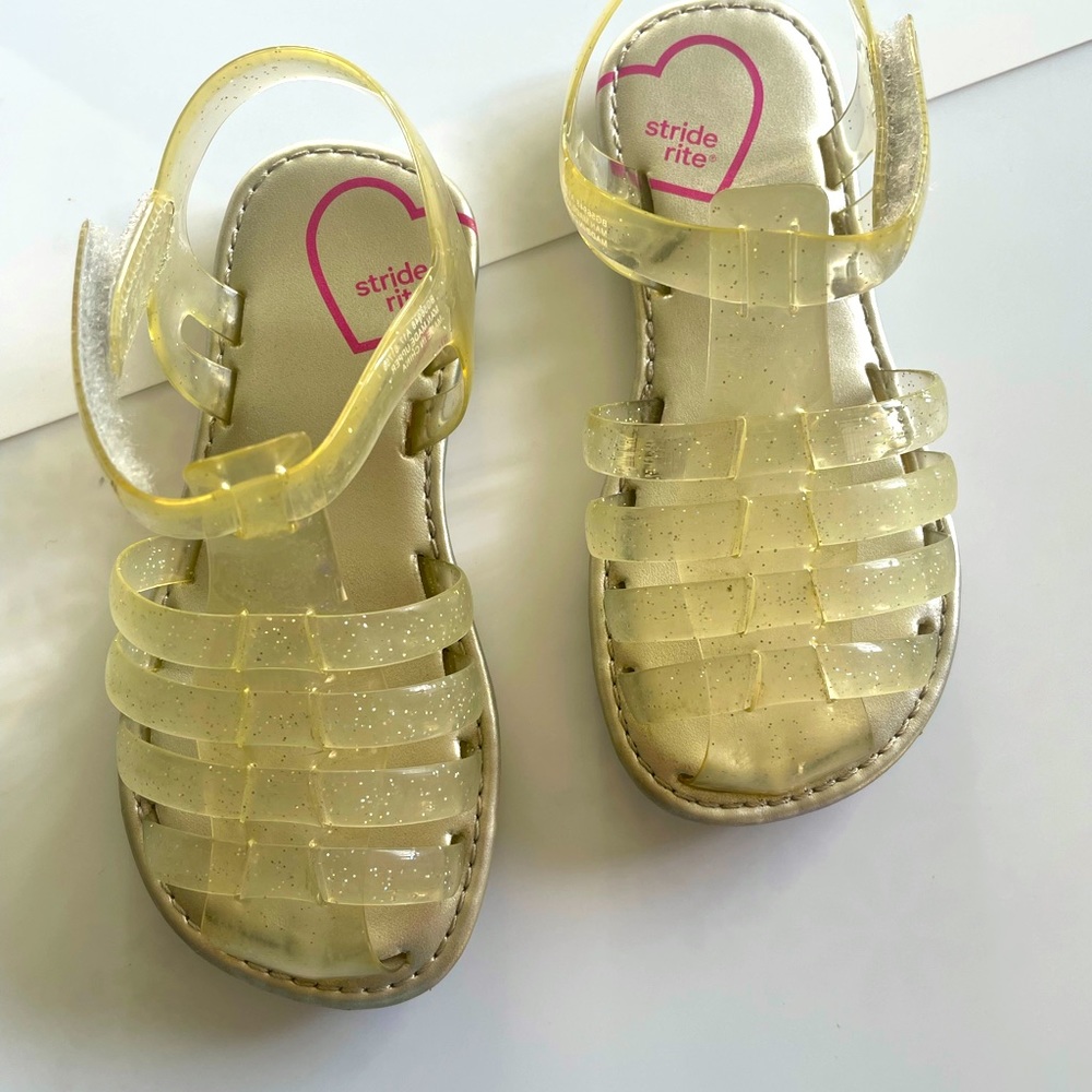 Stride Rite  Natalie Girls Clear  Sandals Size 8W